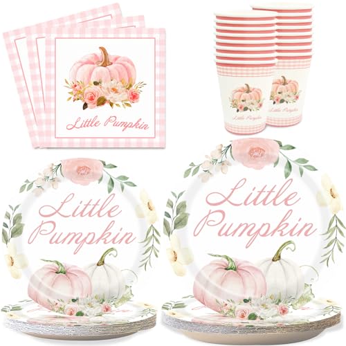 Pumpkin Party Supplies Tableware Set (24 Count)