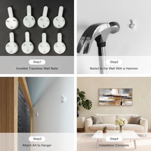 Modern Abstract Framed Canvas Wall Art Set