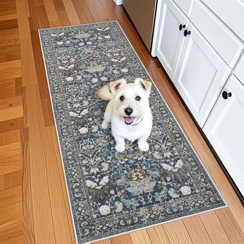 Washable Vintage 2x6 Bathroom Rugs
