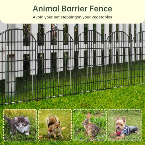 15 Panels No Dig Decorative Garden Fence (15 Count)