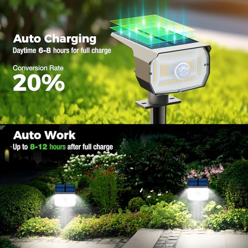 Solar Lights Outdoor Waterproof (2 Count)