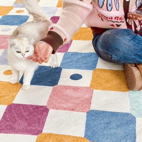 8x10 Kids Playroom Rug Washable Colorful Nursery Play Mat Berries (80 Sq Ft)