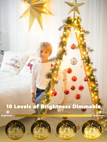 3 Pack Fairy Lights Battery Operated with Remote 120 LED 40 FT Warm White (3 Count)