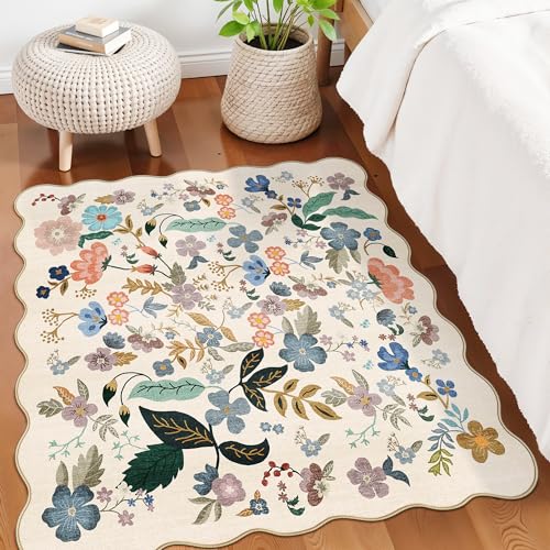 Washable 4x4 Square Area Rug (16 Sq Ft)