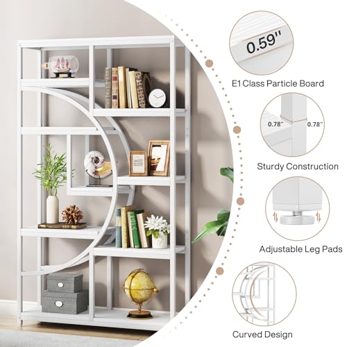 Bookshelf Industrial Etagere Bookcase (2 Count)