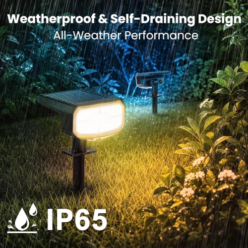 Solar Spot Lights Outdoor Waterproof (8 Count)