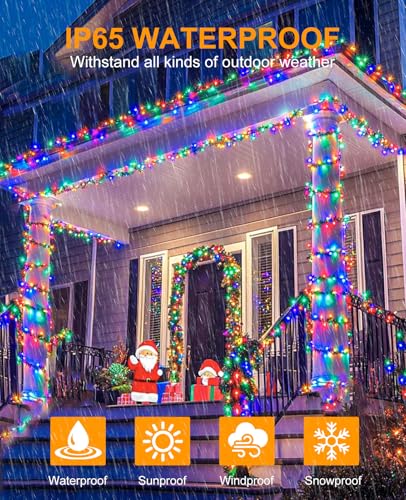 40FT 120 LED Christmas Lights Outdoor