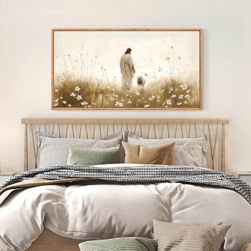 Jesus Artwork Christian decor Lost Sheep large Wall Art Set