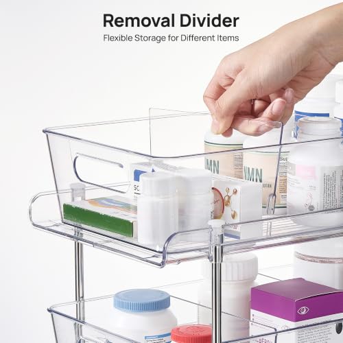 2 Pack Larger Pull Out Bathroom Under Sink Organizer (2 Count)