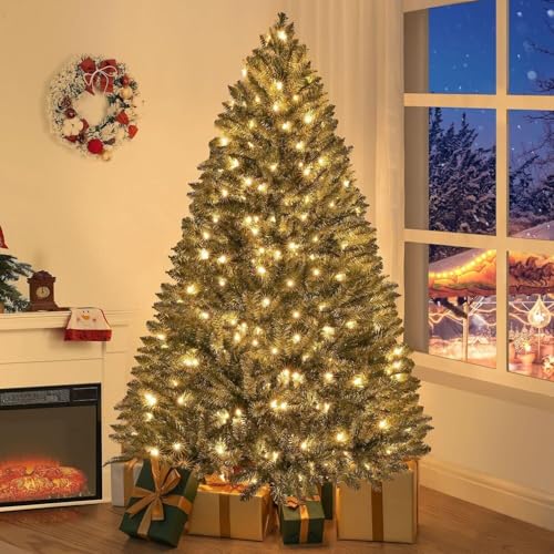 Prague 6.5ft Prelit Artificial Christmas Tree with Foot Pedal