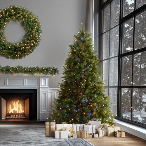 9ft Pre Lit Dunhill Fir Artificial Christmas Tree