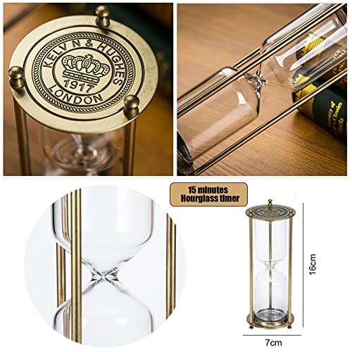 Embossed Golden Hourglass Timer