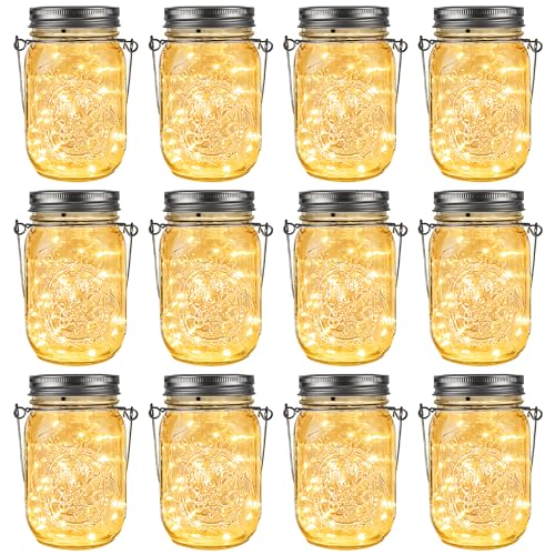 Solar Mason Jar Lights (12 Count)