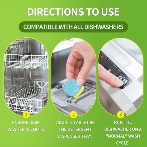 30 Pack Dishwasher Cleaner Tablets Individually Wrapped (30 Count)
