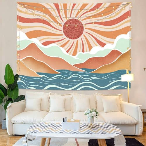 Boho Sun Tapestry Sunset Wall Tapestry