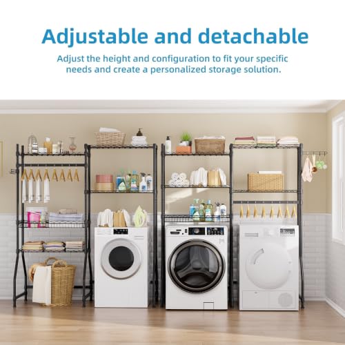 Laundry Organizer Shelves Over the Washer and Dryer Storage Shelf