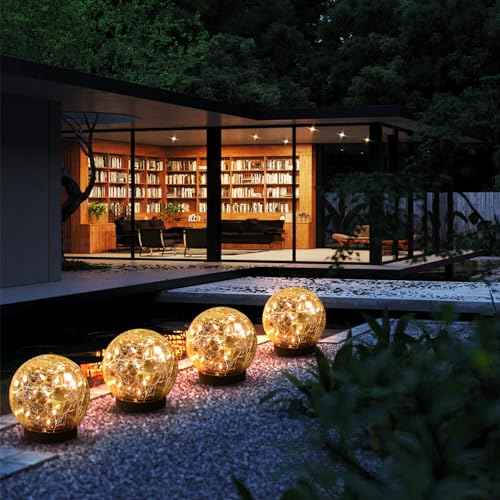Solar Globe Lights Outdoor Waterproof