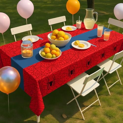 3 Pack Spider Theme Tablecloths (3 Count)