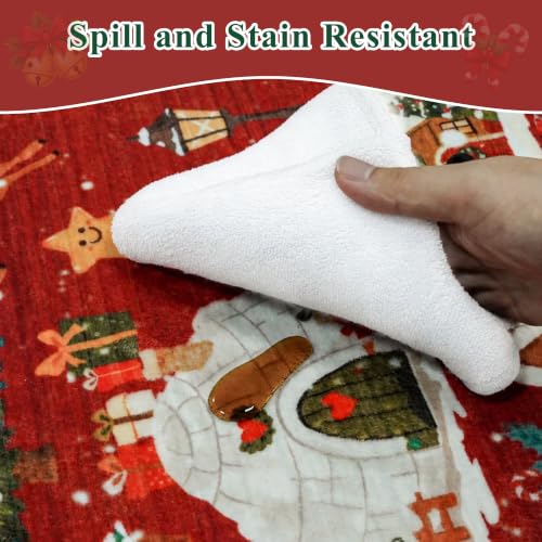 Red 2x6 Kitchen Runner Rug