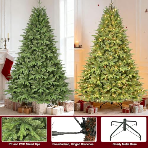 7FT Prelit Artificial Christmas Tree