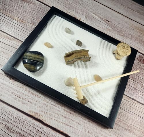 Zen Sand Garden for Desk with Rake
