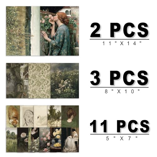 16 PCS Vintage Wall Art Decor (16 Count)