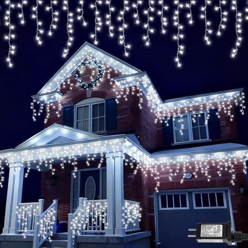 Icicle Lights for Outside (33 Foot)