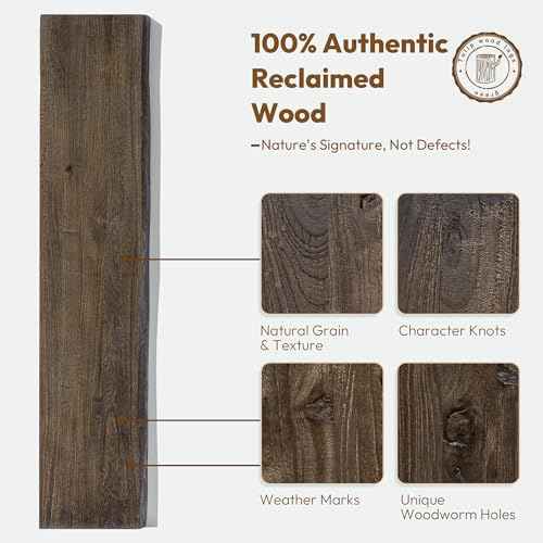 Wood Floating Shelves Live Edge 36” Set of 2 (2 Count)