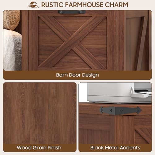Vertical File Cabinet with 2 Drawers for Home Office