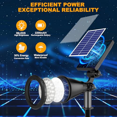 Solar Lights Outdoor Waterproof Spot Lights (4 Count)