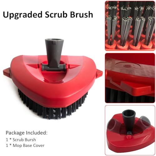 Spin Mop Scrub Brush Head Compatible with OCedar EasyWring 1 Tank System (2 Count)