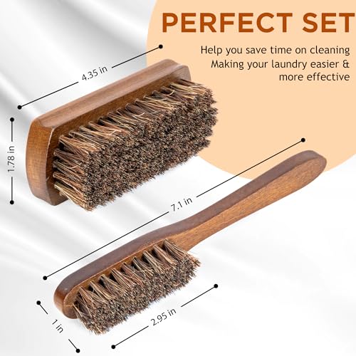 Horse Hair Laundry Brush Set of 2 (2 Count)
