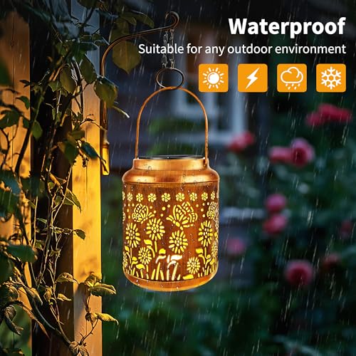 Butterfly Solar Lantern Lights 2 Pack (2 Count)