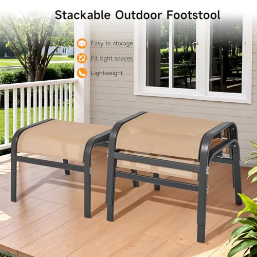 Outdoor Ottoman Set of 2 (2 Count)