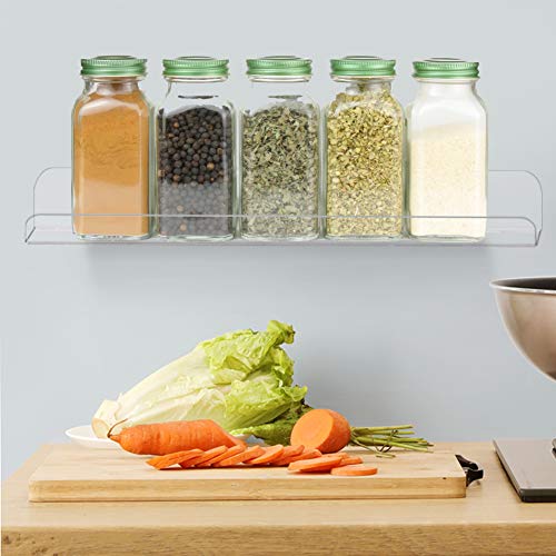 Clear Acrylic Shelves 15" Invisible Floating Wall Mount Display Bookshelf (3 Count)