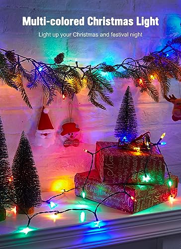 8ft 20LED Battery Operated Christmas String Lights with Timer