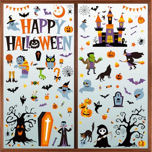 116PCS Halloween Window Clings (115 Count)