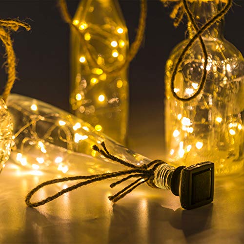 Upgraded 12 Pack Solar Wine Bottle Lights (12 Count)