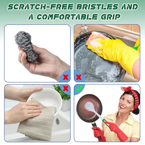 30 Pcs Kitchen Scrub Dish Brush Bulk (30 Count)