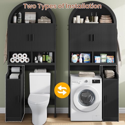 Arched Over The Toilet Storage Cabinet