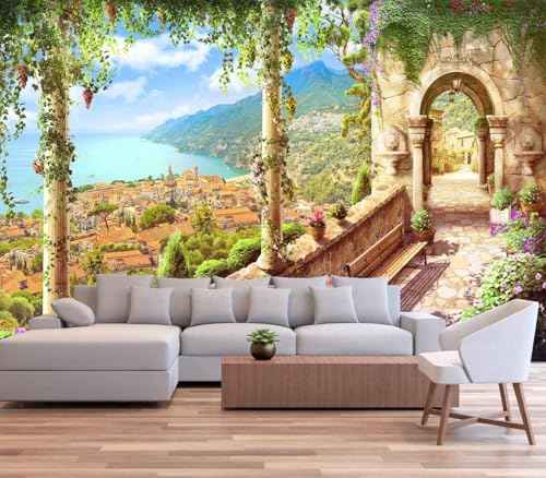 Beautiful Castle Wall Mural Overlooking