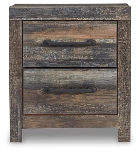Drystan Rustic 2 Drawer Nightstand