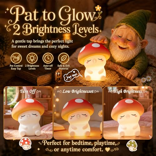Mushroom Night Light for Kids