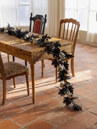6FT Black Maples Leaf Garland