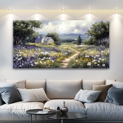 Canvas Wall Art For Living Room Large Wall Decor For Office Bedroom Decorations Garden Painting Artwork Room Wall Mural Aesthetic Home Decor 30x60 In