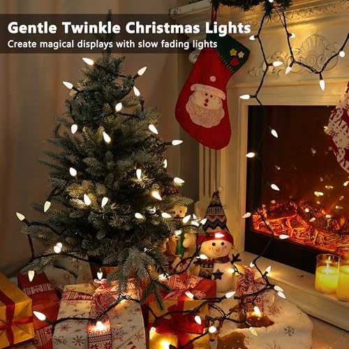 Gentle Twinkle Christmas Lights (100 Count)