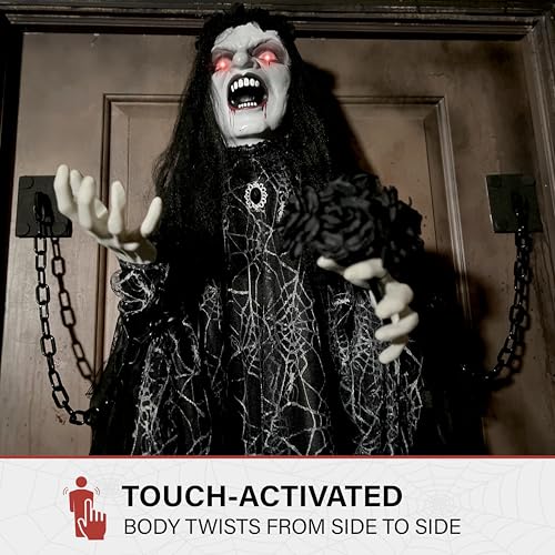4.3 Ft. Animatronic Demon Widow Door Greeter