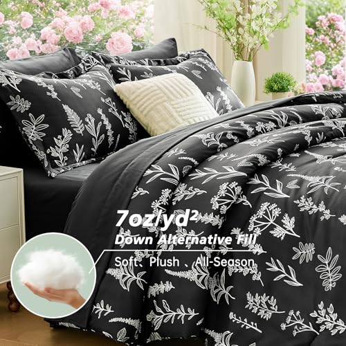 Black TwinXL Comforter Set