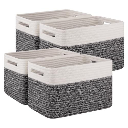 4 Pack Storage Baskets for Organizing (4 Count)