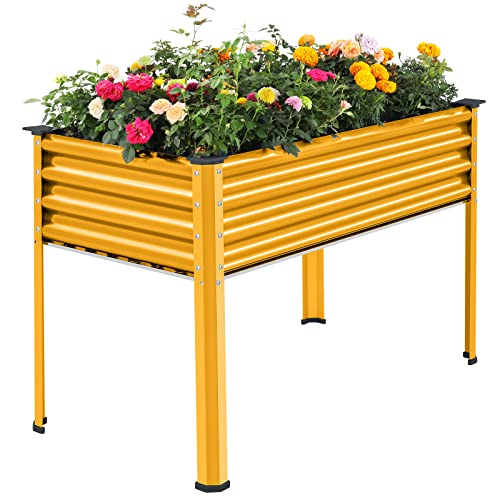 Galvanized Raised Garden Bed with Legs